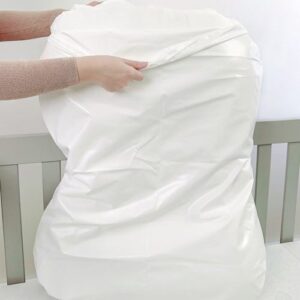 Drap chống thấm nước đệm chống trào ngược cỡ lớn Mongsure Baby Lounger, màu trắng