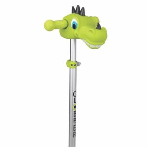 Đồ chơi gắn vào xe Globber Scooter Friends đầu khủng long, Lime Green