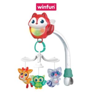 Đồ chơi treo nôi cũi, xe đẩy 3 trong 1 phát nhạc ru ngủ cho bé Winfun 720015-NL