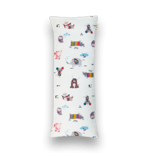 Gối tựa lưng cho mẹ bầu Mongsure, Ivory cotton họa tiết