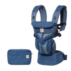 Địu cho bé Ergobagby Omni 360 Cool Air Mesh, Blue Blooms