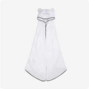 BUBABY- Khăn choàng tắm chui đầu-Trắng