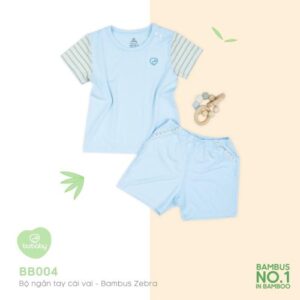 BUBABY-BỘ CÀI VAI NGẮN TAY_BLUE