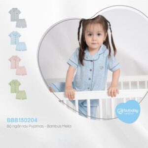 Bubaby-Bộ cộc tay PYJAMAS_Xanh mạ