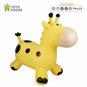 Thú Nhún Bơm Hơi Hình hươu vàng Toys House