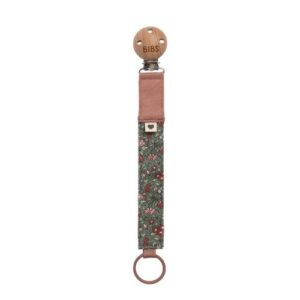 Dây đeo ty ngậm BIBS x Liberty Pacifier Clip Chamomile Lawn, Woodchuck