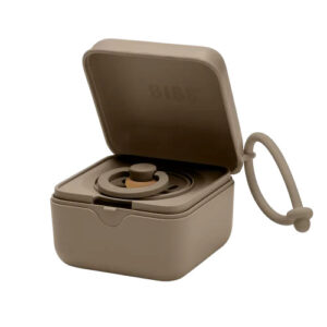 Hộp đựng ty ngậm BIBS Pacifier Box, Dark Oak