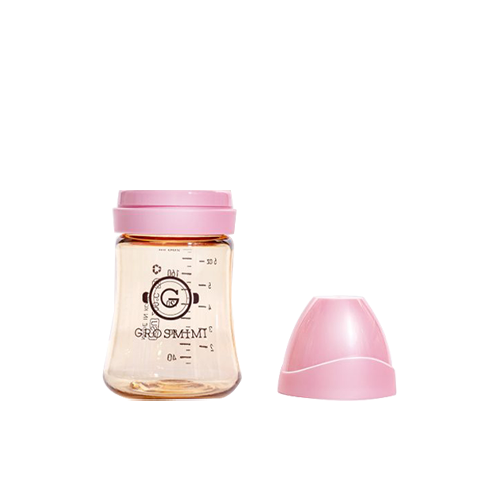 Bình sữa Grosmimi PPSU 200ml (không núm ti) – màu Hồng