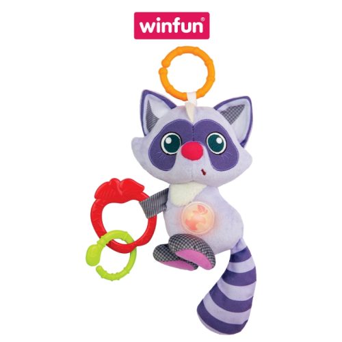 Đồ chơi treo nôi cảm ứng phát nhạc – bạn gấu mèo dễ thương Winfun 720020-NL