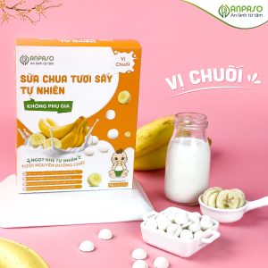 Sữa chua tươi sấy tự nhiên Anpaso vị chuối 20g