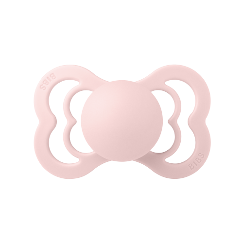 Ty ngậm núm dẹt Silicone BIBS Pacifier Couture Size 2 trên 6 tháng tuổi, Blossom