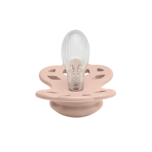 Ty ngậm núm đối xứng Silicone BIBS Pacifier Infinity Symmetrical Size 1 (0-6 tháng), Blush