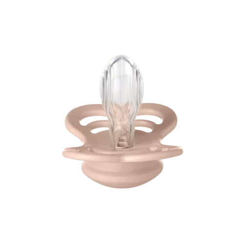 Ty ngậm núm đối xứng Silicone BIBS Pacifier Supreme Size 1 (0-6 tháng), Blush