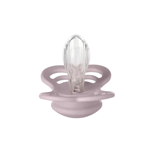 Ty ngậm núm đối xứng Silicone BIBS Pacifier Supreme Size 1 (0-6 tháng), Dusky Lilac