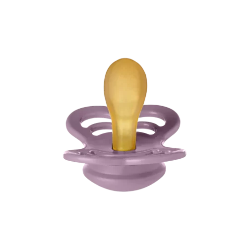 Ty ngậm núm đối xứng cao su tự nhiên BIBS Pacifier Supreme Latex Size 1 (0-6 tháng), Mauve