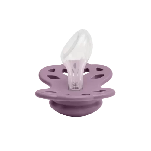 Ty ngậm núm dẹt Silicone BIBS Pacifier Infinity Anatomical Size 1 (0-6 tháng),Mauve