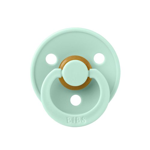 Ty ngậm núm tròn cao su tự nhiên BIBS Pacifier Colour Latex Size 1 từ 0-6 tháng tuổi, Nordic Mint