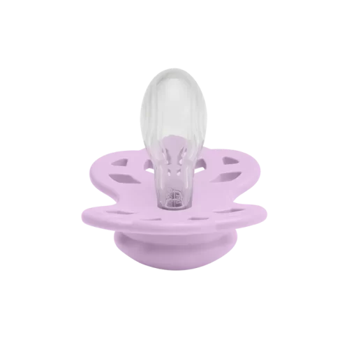 Ty ngậm núm đối xứng Silicone BIBS Pacifier Infinity Symmetrical Size 1 (0-6 tháng),  Violet Sky