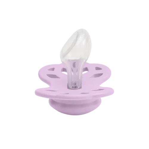 Ty ngậm núm dẹt Silicone BIBS Pacifier Infinity Anatomical Size 1 (0-6 tháng),Violet Sky