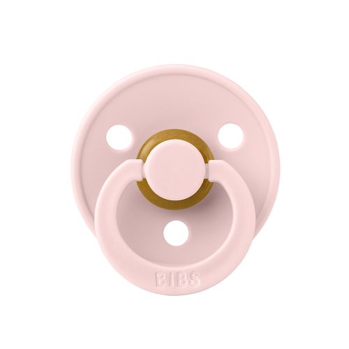 Ty ngậm núm tròn cao su tự nhiên BIBS Pacifier Colour Latex Size 1 từ 0-6 tháng tuổi, Blossom