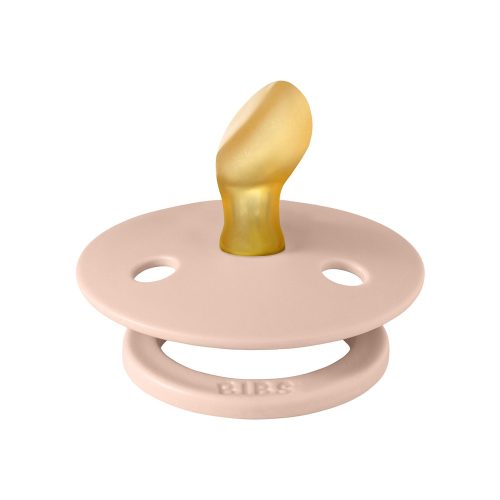 Ty ngậm núm dẹt cao su tự nhiên BIBS Pacifier Colour Latex Anatomical Size 1 (0-6 tháng), Blush