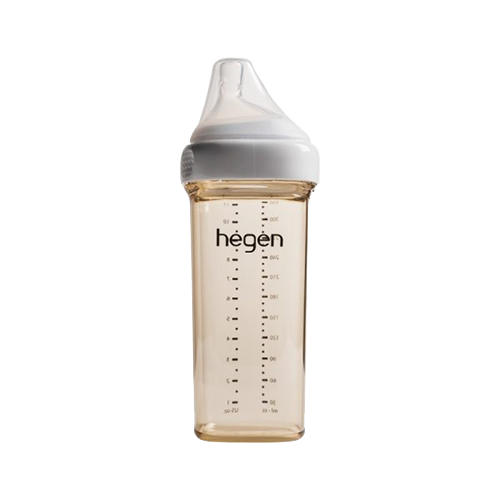 Bình sữa Hegen PPSU 330ml núm ti size L trên 6 tháng, White