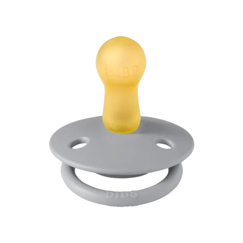 Ty ngậm núm tròn cao su tự nhiên BIBS Pacifier De Lux Latex Size 1 (0-6 tháng), Cloud