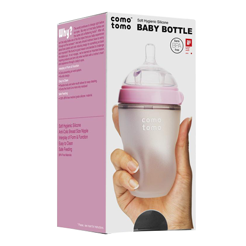 Bình sữa Comotomo 250ml màu hồng