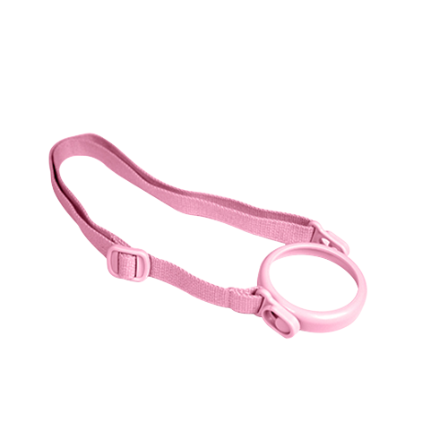 Vòng cổ và Dây đeo Bình uống nước Grosmimi Straw Cup Strap, màu hồng