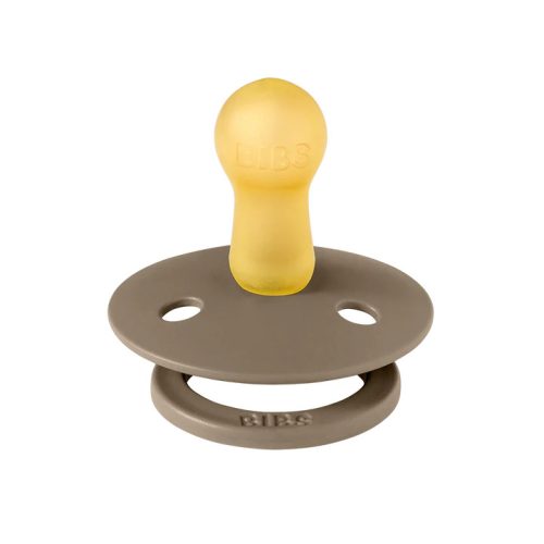 Ty ngậm núm tròn cao su tự nhiên BIBS Pacifier Colour Latex Size 1 từ 0-6 tháng tuổi, Dark Oak