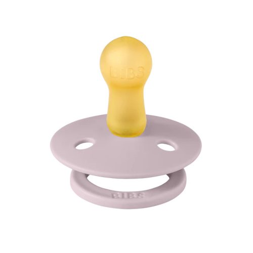 Ty ngậm núm tròn cao su tự nhiên BIBS Pacifier Colour Latex Size 1 từ 0-6 tháng tuổi, Dusky Lilac