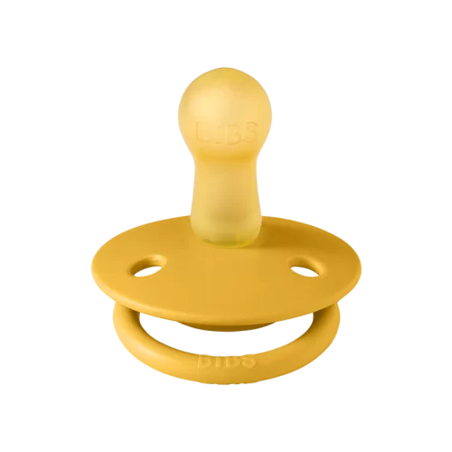 Ty ngậm núm tròn cao su tự nhiên BIBS Pacifier De Lux Latex Size 1 (0-6 tháng), Honey Bee