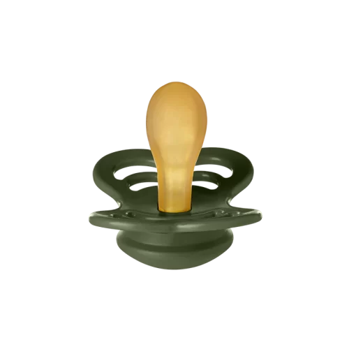 Ty ngậm núm đối xứng cao su tự nhiên BIBS Pacifier Supreme Latex Size 1 (0-6 tháng), Hunter Green