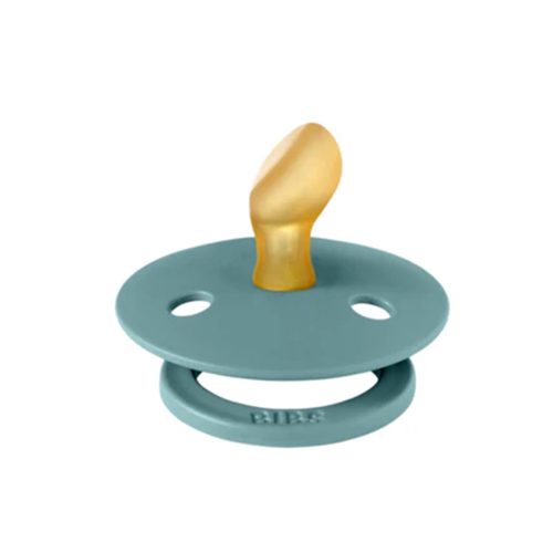 Ty ngậm núm dẹt cao su tự nhiên BIBS Pacifier Colour Latex Anatomical Size 1 (0-6 tháng), Island Sea