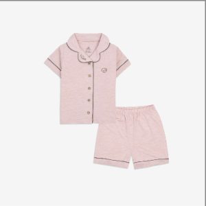 BUBABY-Bộ cộc tay PYJAMAS_ HỒNG