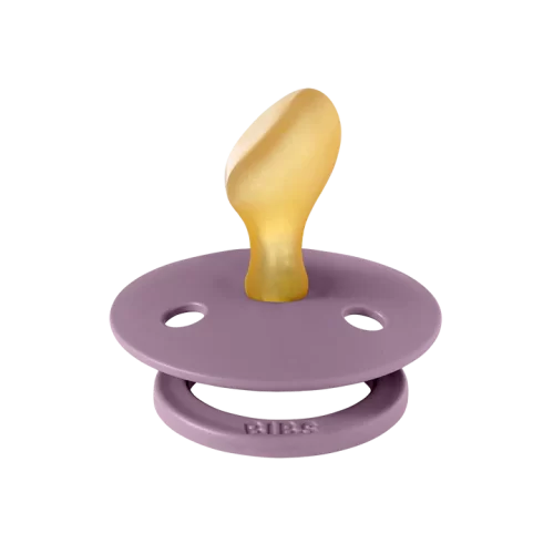 Ty ngậm núm dẹt cao su tự nhiên BIBS Pacifier Colour Latex Anatomical Size 2 (trên 6 tháng),Mauve