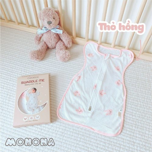 Nhộng chũn vải thở – Monona – Thỏ Hồng