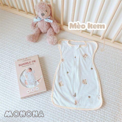 Nhộng chũn vải thở – Monona – Mèo Kem