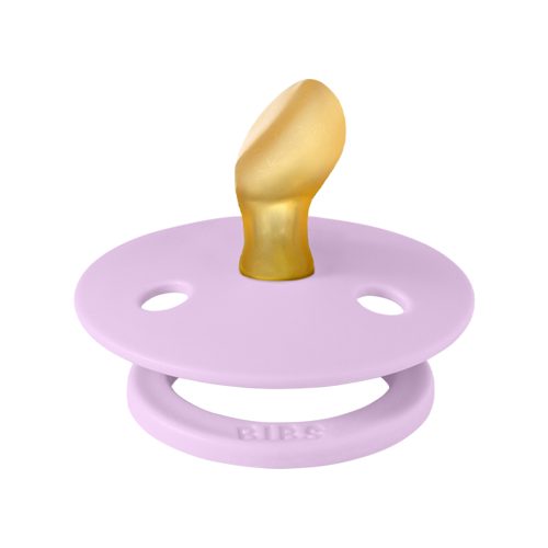 Ty ngậm núm dẹt cao su tự nhiên BIBS Pacifier Colour Latex Anatomical Size 2 (trên 6 tháng),Violet Sky