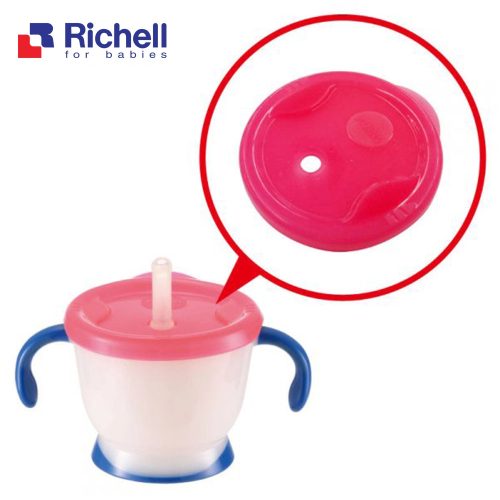 Cốc tập uống nắp đỏ richell