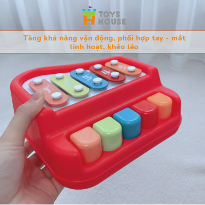 Đàn piano kết hợp đàn gõ Xylophone 5 phím cho bé -ToysHouse