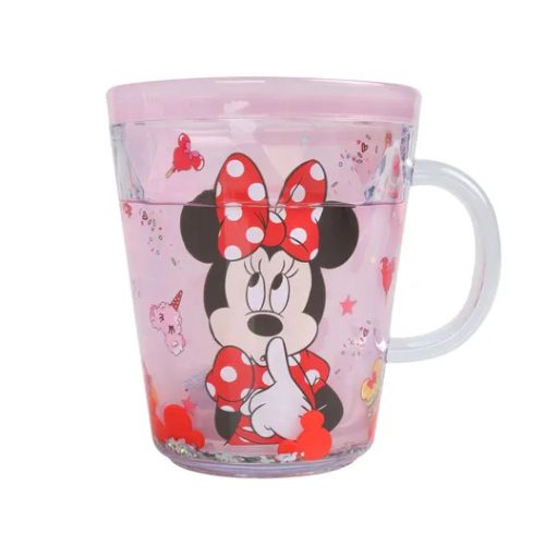 Ly pha lê 2 lớp phối vật nổi và kim tuyến – Minnie