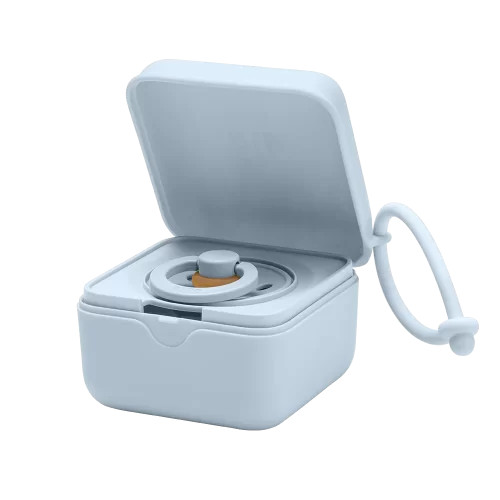 Hộp đựng ty ngậm BIBS Pacifier Box, Baby Blue