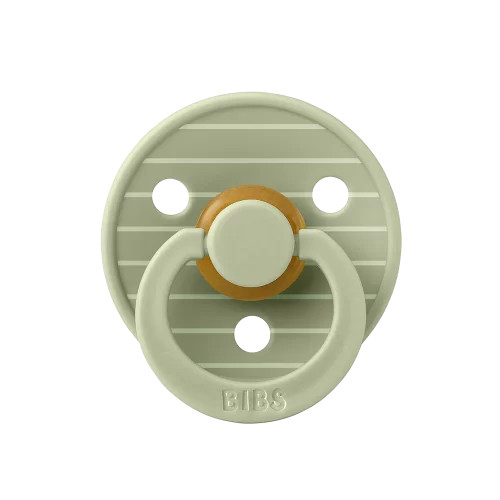 Ty ngậm Núm tròn cao su tự nhiên BIBS Studio Pacifier Colour Pin Latex Size 1 (0-6 tháng), Sage