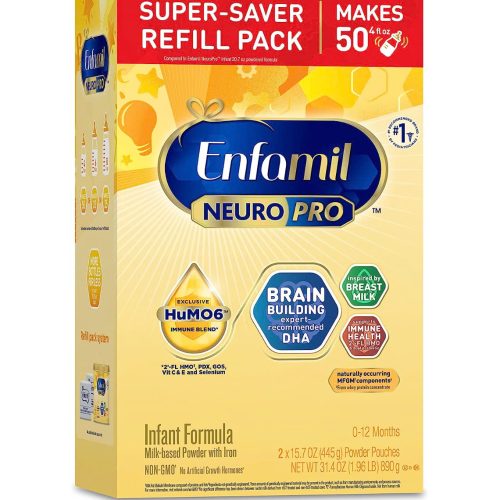 Sữa bột Enfamil Neuro vàng 0-12 tháng, hộp giấy 890g