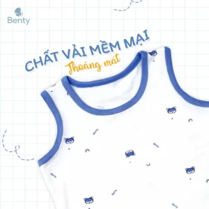 Ba lỗ họa tiết xanh đậm Benty