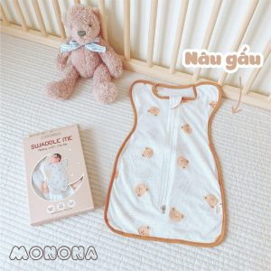 Nhộng chũn vải thở – Monona – Gấu Nâu