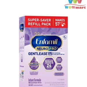 Sữa Enfamil Neuro Pro Gentlease tím 0 –12 tháng, hộp giấy 998g