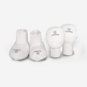 BUBABY- Set bao tay bao chân- Trắng