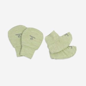 BUBABY- Set bao tay bao chân- Xanh rêu